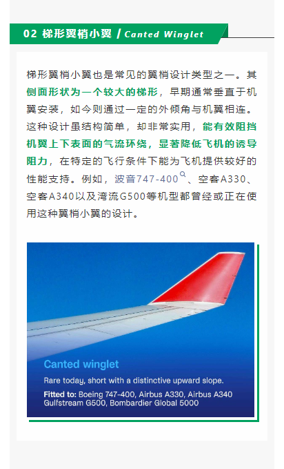 梯形翼梢小翼丨Canted Winglet